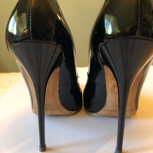 Jimmy Choo Black Patent Leather Stiletto - Picture 6 of 8